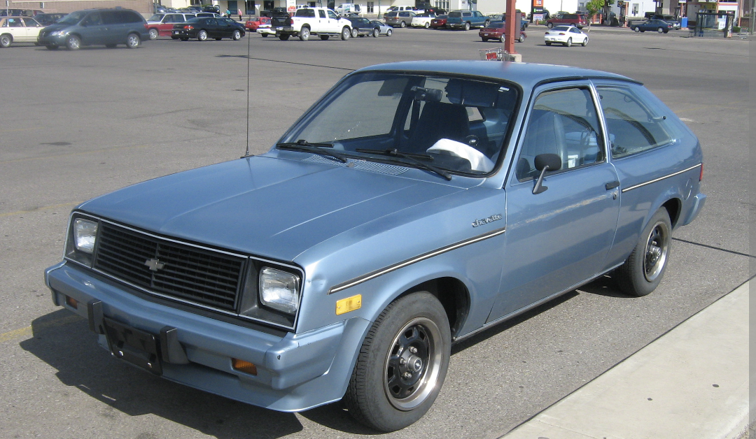 QR auto show boards Chevy Chevette